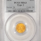 $1 1858 $1 GOLD DOLLAR – PCGS MS-64, FRESH & PREMIUM QUALITY!