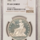 Liberty Seated Dollars 1869 PROOF LIBERTY SEATED DOLLAR – PCGS PR-63, FLASHY WITH A GREAT LOOK!