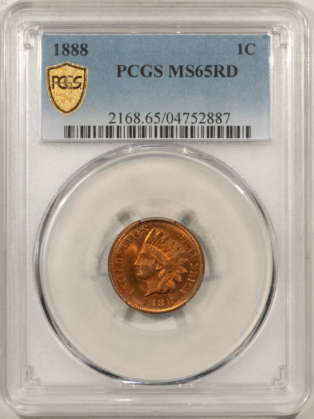 1 cent 1888 Red ICCS MS-65