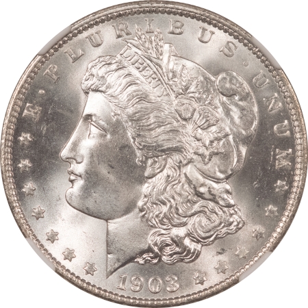 Morgan Dollars 1903-O MORGAN DOLLAR – NGC MS-66+, BLAZING WHITE & PREMIUM QUALITY!