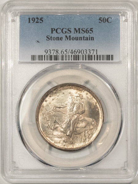 New Certified Coins 1925 STONE MOUNTAIN COMMEMORATIVE HALF DOLLAR – PCGS MS-65, FLASHY GEM!