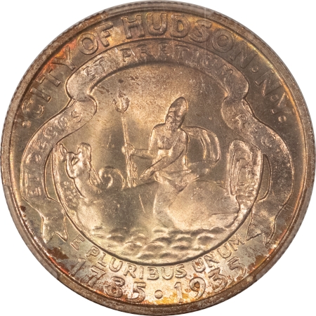 New Certified Coins 1935 HUDSON COMMEMORATIVE HALF DOLLAR – PCGS MS-66, PRETTY, PREMIUM QUALITY!