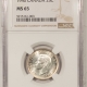 New Certified Coins 1943 CANADA TWENTY-FIVE CENTS NGC MS-64