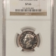 New Certified Coins 1947 CANADA TWENTY-FIVE CENTS MAPLE LEAF AT DATE NGC MS-64, GORGEOUS
