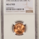 Lincoln Cents (Wheat) 1995 LINCOLN CENT, DOUBLED DIE OBVERSE – NGC MS-67 RD