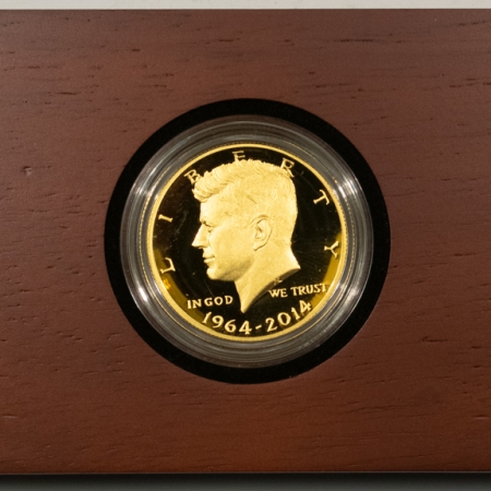 Gold Bullion 2014-W PROOF KENNEDY GOLD 3/4 OZ COMMEM HALF DOLLAR FRESH GEM PROOF W/ BOX & COA