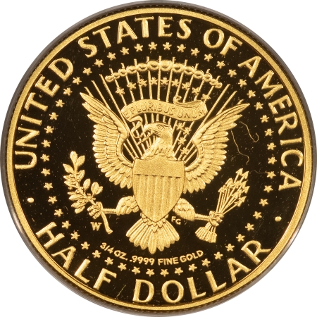 Gold Bullion 2014-W PROOF KENNEDY GOLD 3/4 OZ COMMEM HALF DOLLAR FRESH GEM PROOF W/ BOX + COA