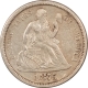 Liberty Seated Dimes 1856-O LIBERTY SEATED DIME – PLEASING CIRCULATED EXAMPLE, FULL LIBERTY!