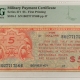 MPCs (Military Payment Certificates) MILITARY PAYMENT CERTIFICATE, SERIES 591, 25c FIRST PRINTING, PMG CH AU-58! 