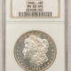 Morgan Dollars 1886 MORGAN DOLLAR – PCGS MS-63 PL, PROOFLIKE! FLASHY, PREMIUM QUALITY!