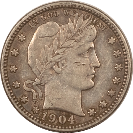 Barber Quarters 1904-O BARBER QUARTER – HIGH GRADE CIRCULATED EXAMPLE, STRONG DETAILS!