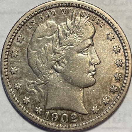 New Store Items 1902 BARBER QUARTER – HIGH GRADE EXAMPLE, STRONG DETAILS!