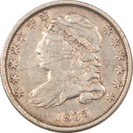 New Store Items 1835 CAPPED BUST DIME – HIGH GRADE CIRCULATED EXAMPLE! OBVERSE SCRATCH!