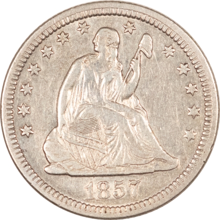 New Store Items 1857 LIBERTY SEATED QUARTER – HIGH GRADE EXAMPLE!