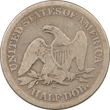 Liberty Seated Halves 1864-S SEATED LIBERTY HALF DOLLAR – PLEASING CIRCULATED SCARCE CIVIL WAR DATE!