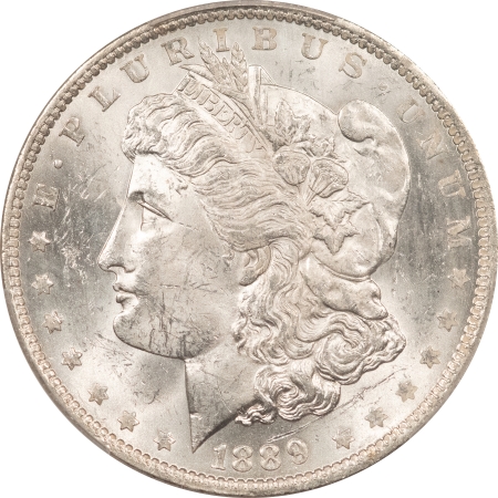 Morgan Dollars 1889-O MORGAN DOLLAR – PCGS MS-61, BLAST WHITE!