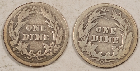 Barber Dimes 1900-O, 1901-O BARBER DIMES, LOT OF 2 – PLEASING CIRCULATED EXAMPLES!