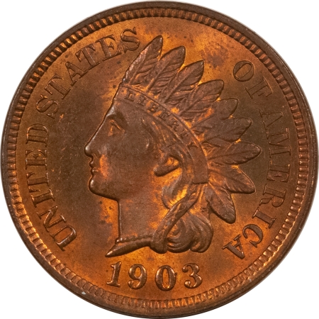 Indian 1903 INDIAN CENT – UNCIRCULATED, CHOICE RED & BROWN!