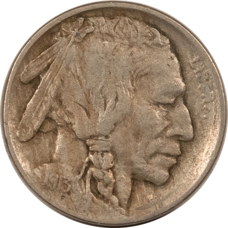 Buffalo Nickels 1913-D BUFFALO NICKEL, TYPE I – HIGH GRADE CIRCULATED EXAMPLE!