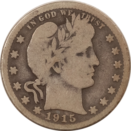 U.S. Uncertified Coins 1915-S BARBER QUARTER – PLEASING CIRCULATED EXAMPLE!