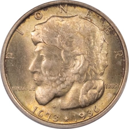 New Certified Coins 1936 ELGIN COMMEMORATIVE HALF DOLLAR – PCGS MS-65, PRETTY, PREMIUM QUALITY!