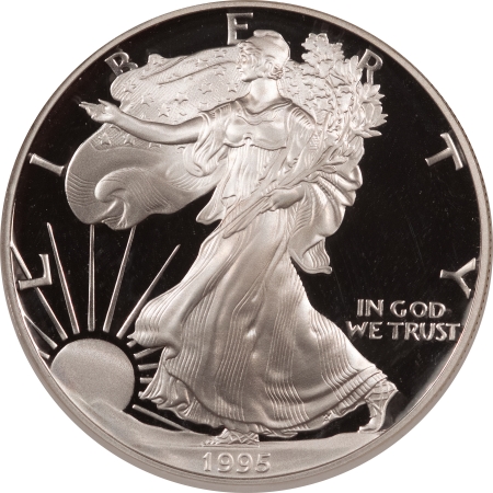 American Silver Eagles 1995-P $1 PROOF AMERICAN SILVER EAGLE 1 OZ – NGC PF-69 ULTRA CAMEO! BETTER DATE!