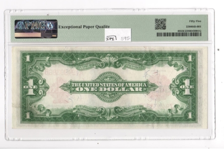 Large U.S. Notes 1923$1 LEGAL TENDER, FR-40, PMG ABOUT UNCIRCULATED-55 EPQ; FRESH!