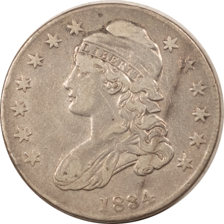 New Store Items 1834 CAPPED BUST HALF DOLLAR – HIGH GRADE CIRCULATED EXAMPLE!