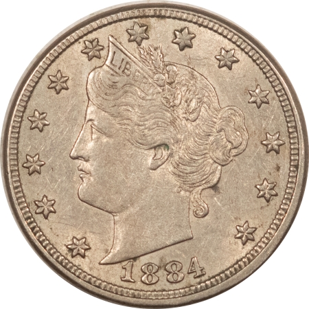 Liberty Nickels 1884 LIBERTY NICKEL – HIGH GRADE, NEARLY UNCIRCULATED, LOOKS CHOICE!