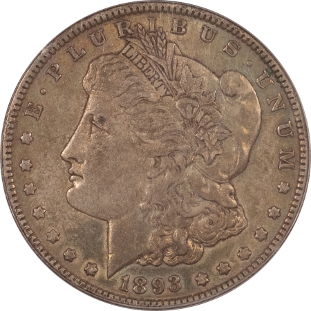 Morgan Dollars 1893 MORGAN DOLLAR – PCGS XF-40, OLD GREEN HOLDER & PREMIUM QUALITY!