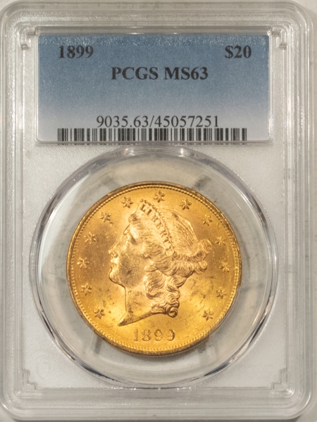$20 1899 $20 LIBERTY GOLD PCGS MS-63