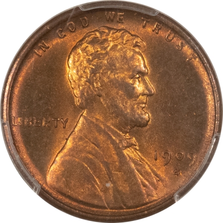 Lincoln Cents (Wheat) 1909-S VDB LINCOLN CENT – PCGS MS-65 RB, GEM! PREMIUM QUALITY! CAC APPROVED!