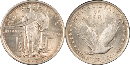 New Store Items 1917 TY 1 & TY 2 STANDING LIBERTY QUARTER 2 COIN SET, HIGH GRADE, VIRTUALLY UNC