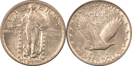 New Store Items 1917 TY 1 & TY 2 STANDING LIBERTY QUARTER 2 COIN SET, HIGH GRADE, VIRTUALLY UNC