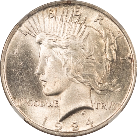New Certified Coins 1924 PEACE DOLLAR – NGC MS-65+