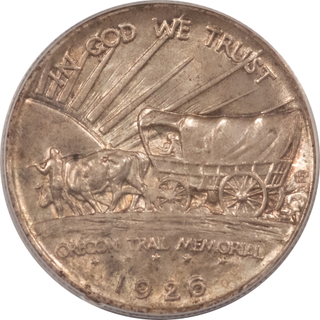 New Certified Coins 1926-S OREGON COMMEMORATIVE HALF DOLLAR – PCGS MS-64, PRETTY, ORIGINAL!