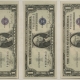 New Store Items 1935-C $1 SILVER CERTIFICATES, LOT OF 3 CONSECUTIVE NOTES, FR-1612, CH CU