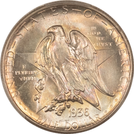 New Certified Coins 1936-D TEXAS COMMEMORATIVE HALF DOLLAR – PCGS MS-66+, PREMIUM QUALITY!