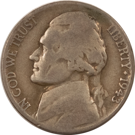 New Store Items 1943/2-P JEFFERSON NICKEL – WHOLESOME CIRCULATED EXAMPLE!