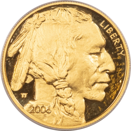 American Gold Eagles, Buffaloes, & Liberty Series 2006-W $50 1 OZ PROOF AMERICAN BUFFALO GOLD – PCGS PR-70 CAMEO, .9999