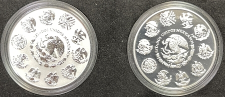 New Certified Coins 2016 MEXICO 1 OZ ONZA SILVER LIBERTAD 2 COIN PROOF/REVERSE SET, GEM PROOF IN OGP