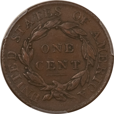 Coronet Head Large Cents 1819/(8) CORONET HEAD LARGE CENT, LARGE DATE – PCGS VF-35, NICE SMOOTH!