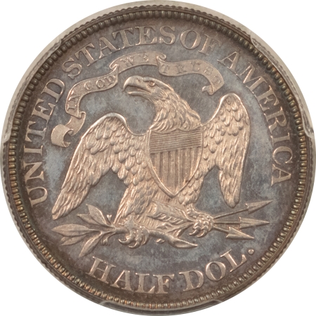Liberty Seated Halves 1876 PROOF SEATED LIBERTY HALF DOLLAR – PCGS PR-63, PRETTY ORIGINAL! CENTENNIAL!