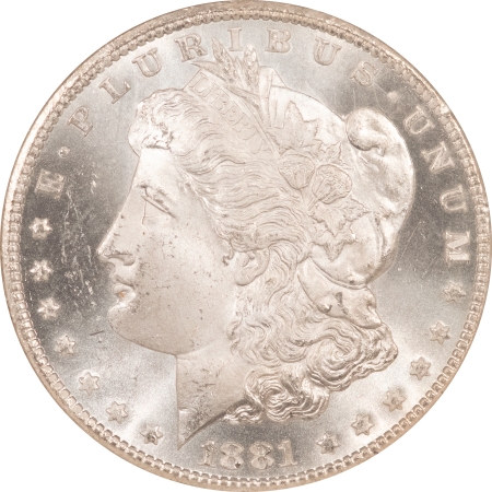 Morgan Dollars 1881-CC MORGAN DOLLAR – NGC MS-66, BLAST WHITE, CARSON CITY!