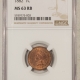 Indian 1893 INDIAN CENT – NGC MS-64 RB, PREMIUM QUALITY!