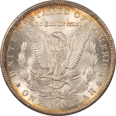 Morgan Dollars 1885-CC MORGAN DOLLAR – CHOICE, BRILLIANT UNCIRCULATED, VINTAGE HOLDER!