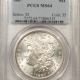 Morgan Dollars 1887 MORGAN DOLLAR – PCGS MS-64, BLAZING WHITE!