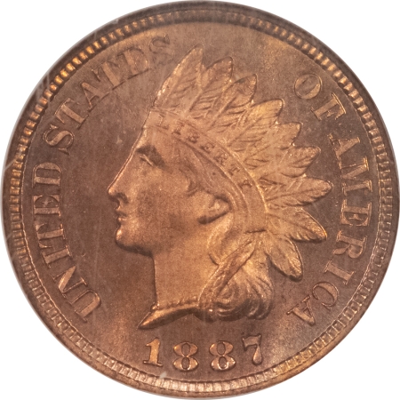 Indian 1887 PROOF INDIAN CENT, EAGLE EYE – NGC PF-66 RD, POP 2/0 FINER, RARE