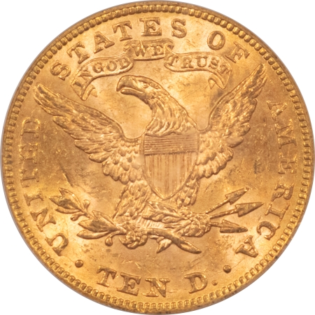 $10 1892 $10 LIBERTY GOLD – PCGS MS-61, LUSTROUS!