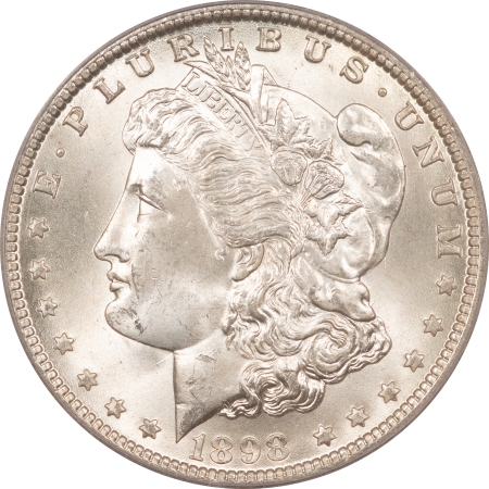 Morgan Dollars 1898-O MORGAN DOLLAR – PCGS MS-64, LUSTROUS & PREMIUM QUALITY!